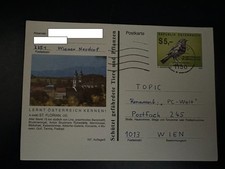 Bildpostkarte 5,00 S Blaukehlchen 197 / 5 St. Florian OÖ,  Stp Wien