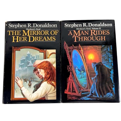 Stephen R. Donaldson Mordant s Need Vol I & II Lot 2 HB DJ Book Club 1986 1987