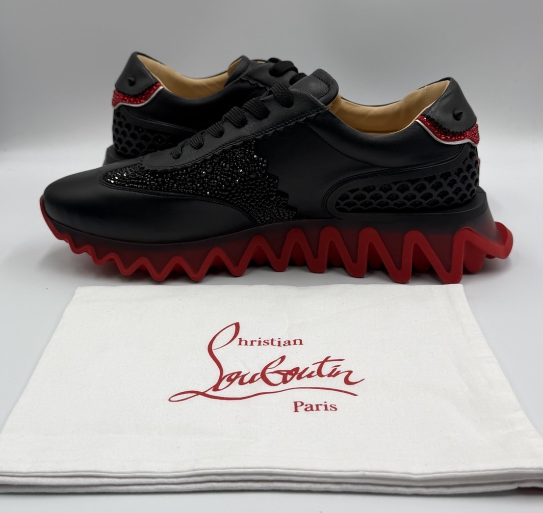 Christian Louboutin Loubishark Sneakers Leather Swarovski  display picture 1