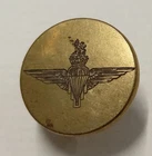 WW2 Era Kings Crown Parachute Regiment 20.3mm Brass Blazer Button by Pitt & Co