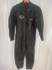 Vintage Broderna Halvarsson Black Leather Motorcycle Racing Suit Leathers EU 46