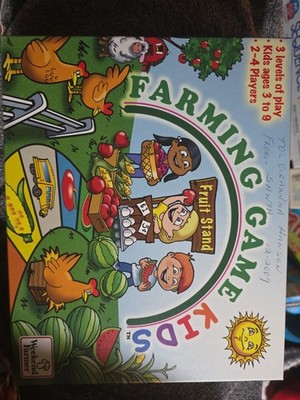 Farming Game KIDS, The Weekend Farmer Co. SLIGHTLY USED, Board Game 2008 Edition