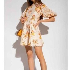 NWOT. ZIMMERMANN DRESS AU 0P / US 4P floral print