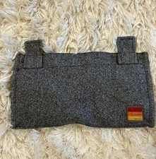 Lovesac Sodasac Thick Felt 2 Drink Cup Holder Accessory Heather Gray NEW!