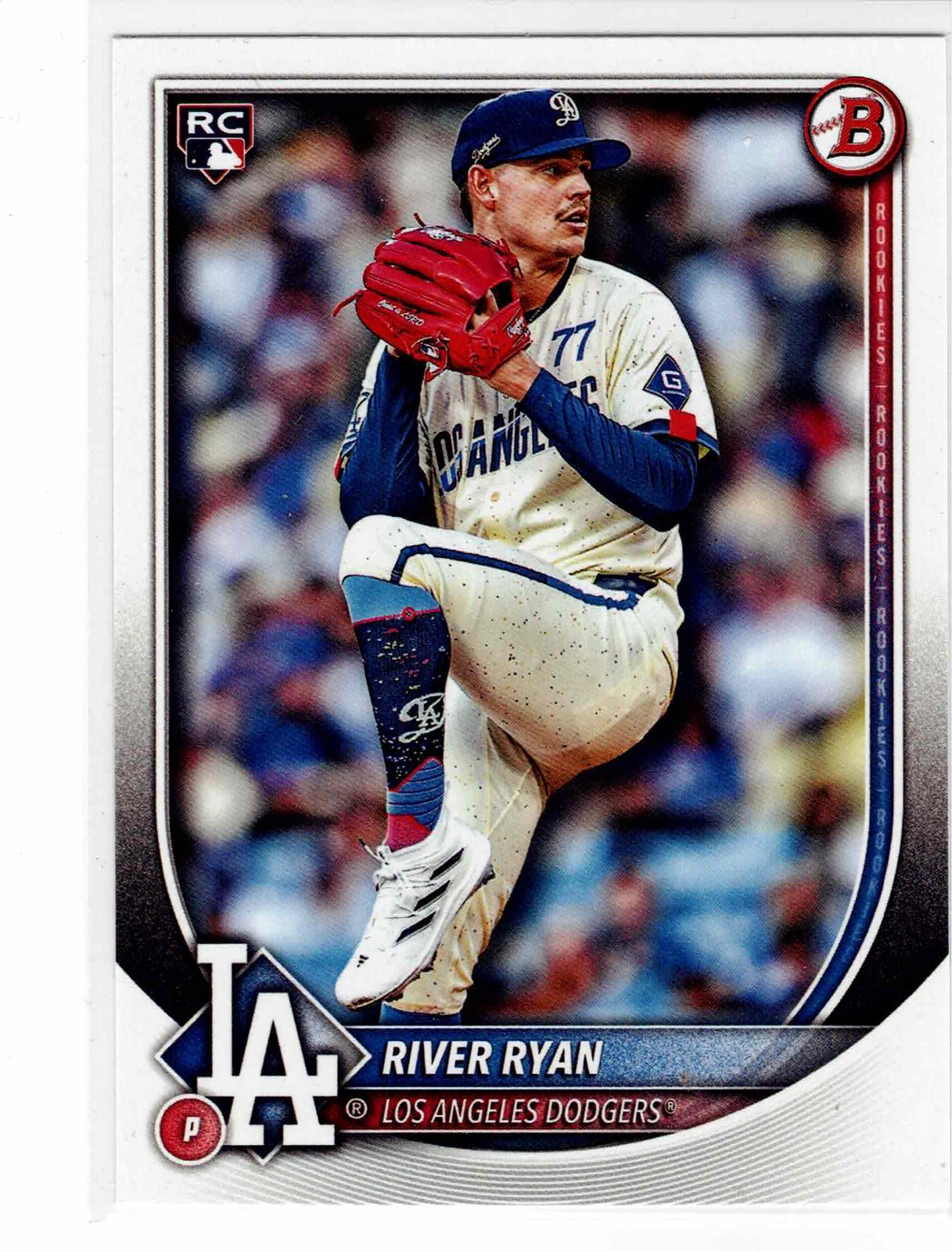 River Ryan Los Angeles Dodgers 2025 Bowman Rookie Card