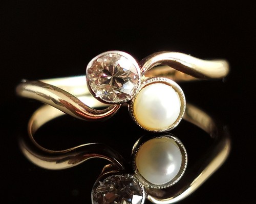 Antique Diamond And Pearl Crossover Ring 18ct Gold Toi Et Moi Ebay Antique Diamond And Pearl Crossover Ring 18ct Gold Toi Et Moi Ebay
