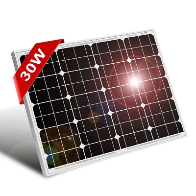 KIT FOTOVOLTAICO PANNELLO SOLARE SILICIO 30W BATTERIA 12V 20AMP REGOLATORE 30A - Foto 6