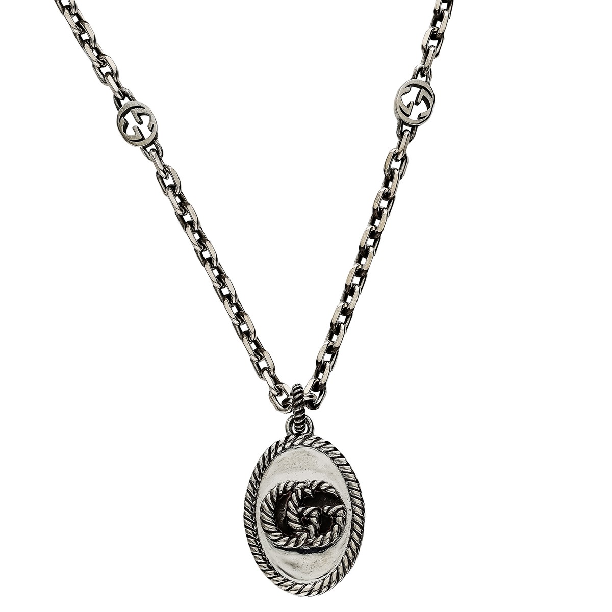 Gucci Men's Necklace 925 Sterling silver 632540-J8400 0701 Gucci Men's Necklace 925 Sterling silver 632540-J8400 0701