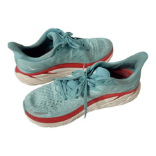 Hoka One One Aquarelle Eggshell Blue Clifton 8 Women's Running Sneakers Size 9B