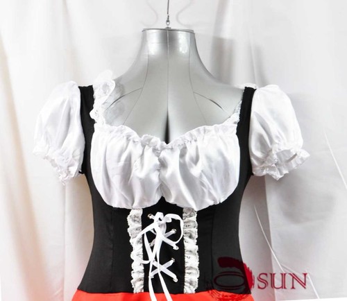 Women Sexy Lingerie Little Red Cap Hat Fancy Dress Costume Cosplay Halloween - Bild 3 von 7