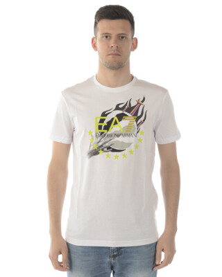 Emporio Armani Ea7 T-Shirt Sweatshirt Man White 3GPT12 PJT7Z 1100 SzL MAKE OFFER