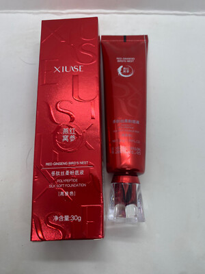 Xiuse Red Ginseng Birds Nest Polypeptide Silk Soft Foundation   30 g