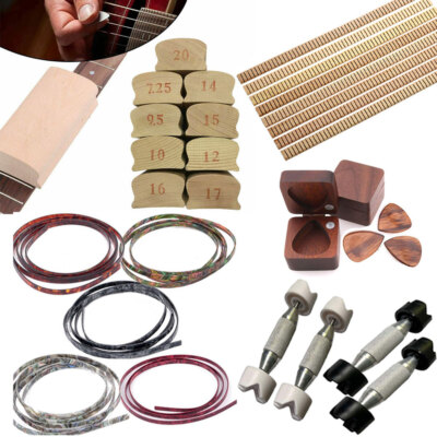 Guitar# Plastic Binding Strips Sanding Block Fret Repair Brace Pick Box Luthier