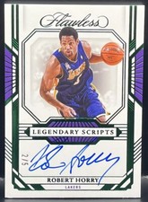 2022-23 Panini Flawless Robert Horry Lakers Legendary Scripts Auto Emerald /5