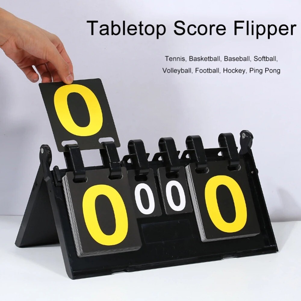 Basketball Game Digital Tabletop Scoreboard Waterproof Flip Scoreboard