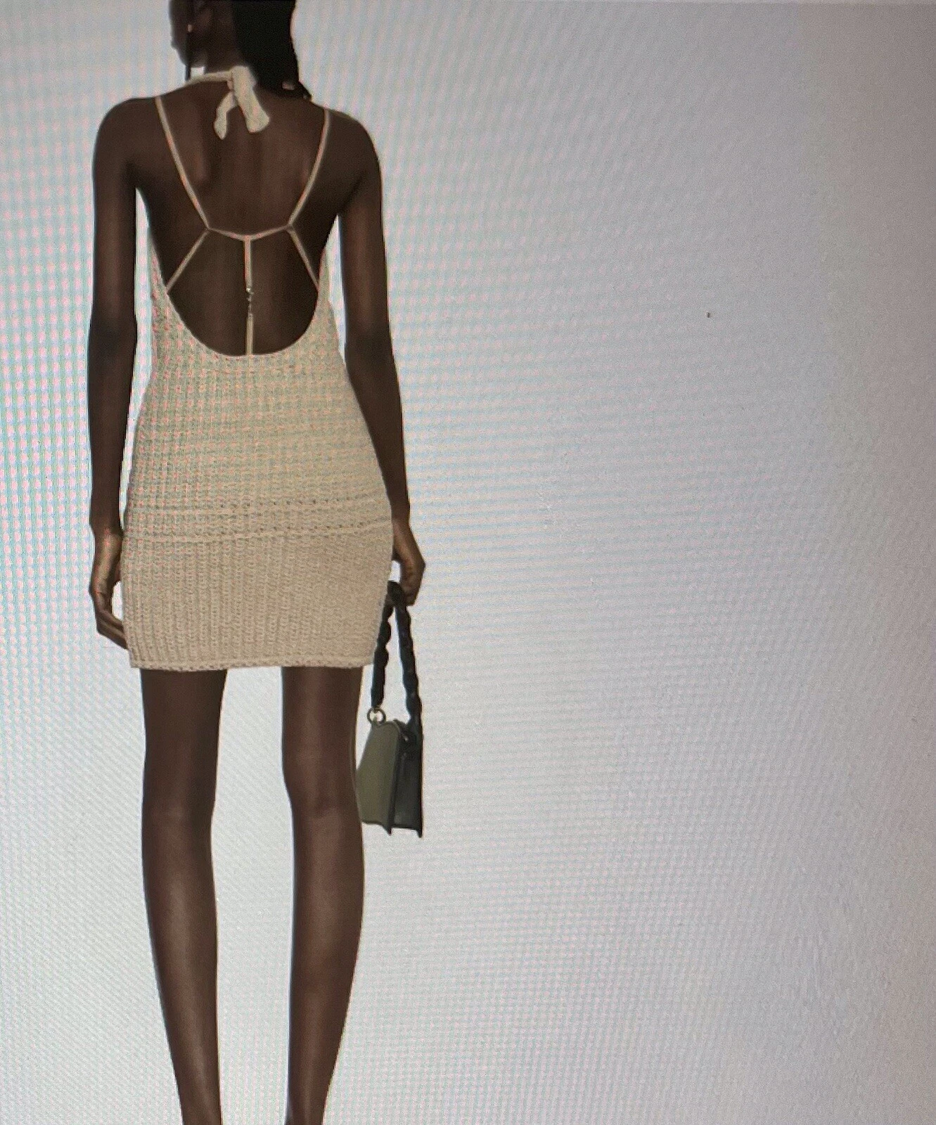 Abito Jacquemus Nuvola all'uncinetto con scollo a V 40 FR