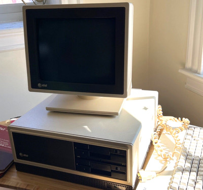 AT&T Vintage desktop computer PC PC6300  Keyboard-Monitor - Manual