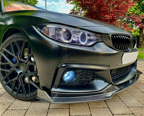 Carbon Front Spoiler Lippe Splitter Frontspoiler für BMW 4er F32 F33 F36 M-Paket - Picture 5 of 12