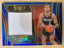 2023-24 Select blue rc jumbo jersey KRIS MURRAY #ed 20/75! Portland Trail Blazer