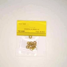 P&D Hobby Brand O Scale Detailing Parts: Washers, Brass #4 (12)
