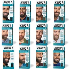 Just For Men Mustache & Beard, Beard Dye for Men with Brush Included - 12 shades