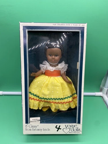 Vogue Ginny Doll 1977 Jamaican Girl Doll from Far Away Lands 8" NOS NOB 301807