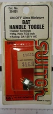 GC Electronics MIYAMA MS-241.244 SPDT ON-ON Miniature BAT Toggle Switch 35-001