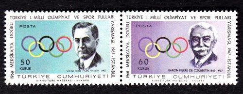 TURKEY #1742-1743a MNH 1st TURKISH OLYMPIC COMPETITIONS