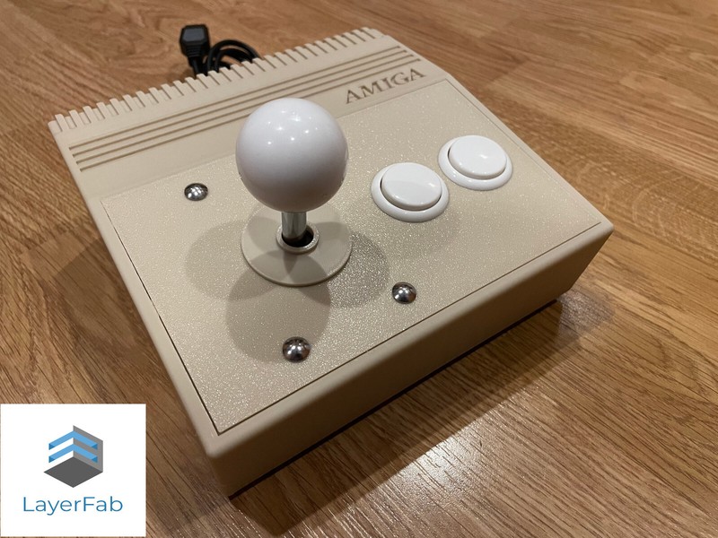 Commodore Amiga Themed Arcade Controller DB9 / Atari Pinout