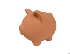 SALVADANAIO MAIALINO MAIALE IN CERAMICA PER MONETE DECORAZIONE CLASSICA