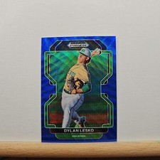 2022 Prizm Draft Picks Baseball Dylan Lesko base BLUE WAVE Prizm card # PDP15
