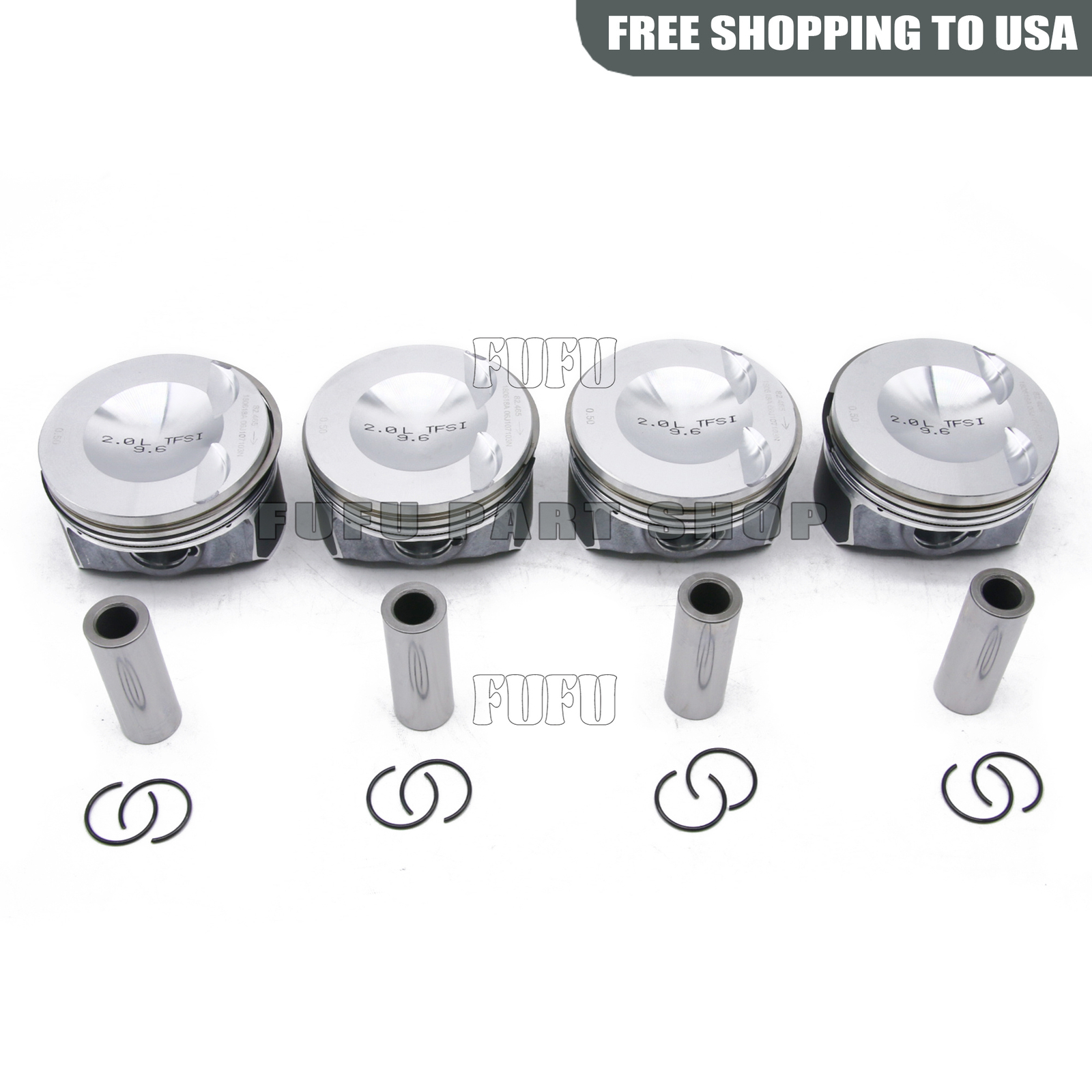 Pistons Rings Oversize 83.01mm +0.5mm Φ21mm For Audi A3 A4 A5 VW Tiguan ...
