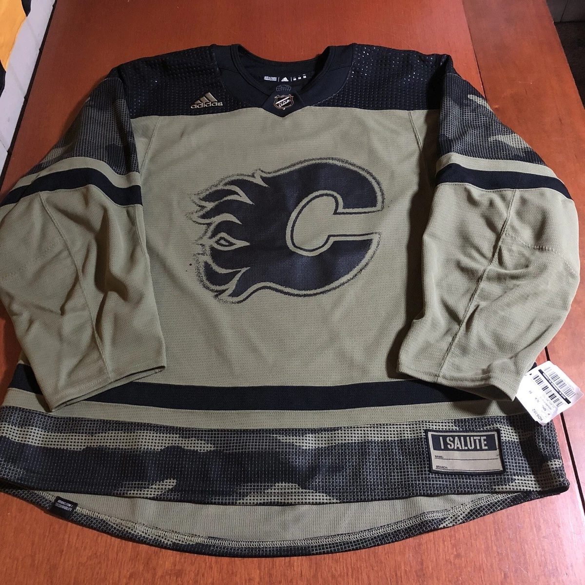 Calgary flames cheap camo jersey