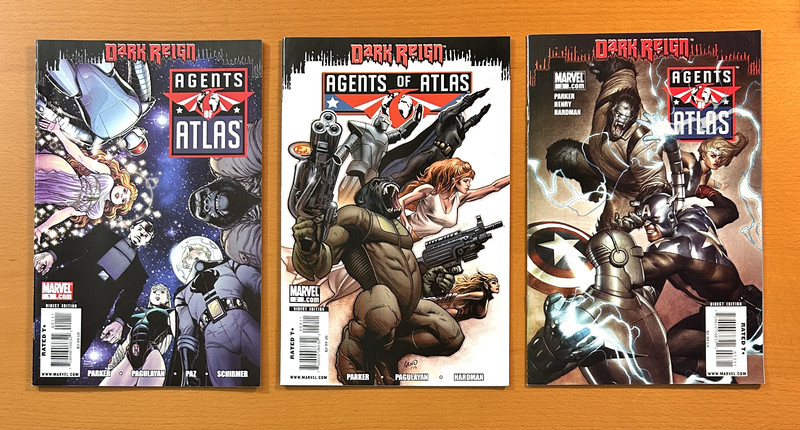 Agents of Atlas #1, 2 & 3 (Marvel 2009) 3 x NM- comics.