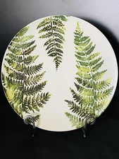 Frontgate Felce Italian Ceramic Serving Charger Plate Fern (165935) 14" Large