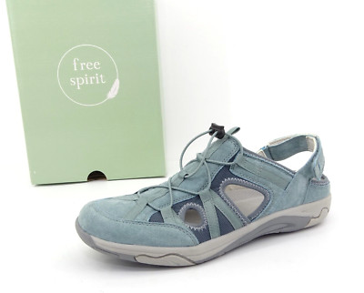 Free Spirit Pantolette Sandalen Slipper Damen Sommerschuh Leder Gr. 41