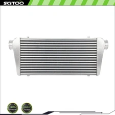 24"x12"x3.5" Universal Front Turbo Intercooler Mount Aluminum 3" Inlet & Outlet