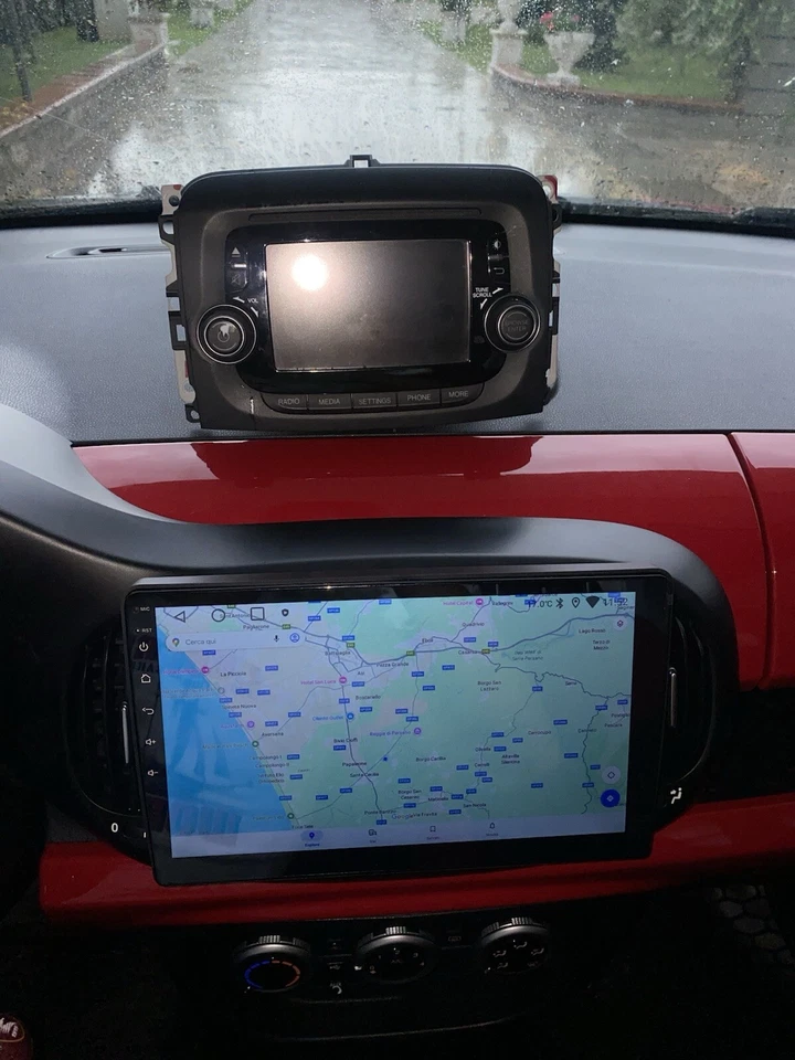 CARPLAY CARTABLET 10'' Fiat 500L Android Auto Wi-Fi Bluetooth Navi USB 4 64gb - Immagine 3 di 4