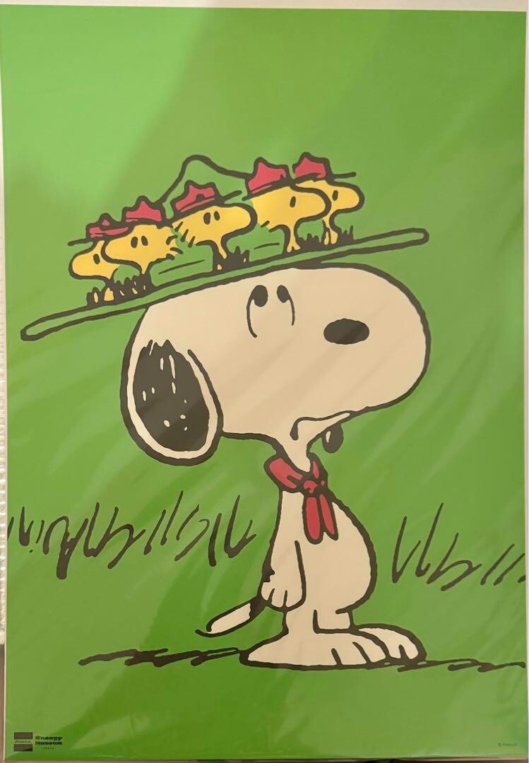 Snoopy Museum B4 Poster Beagle Scouts Green Peanuts Limited