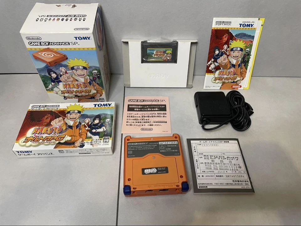 "Unused"  Nintendo Game Boy Advance SP console Naruto limited edition JPN - Image 4 of 4
