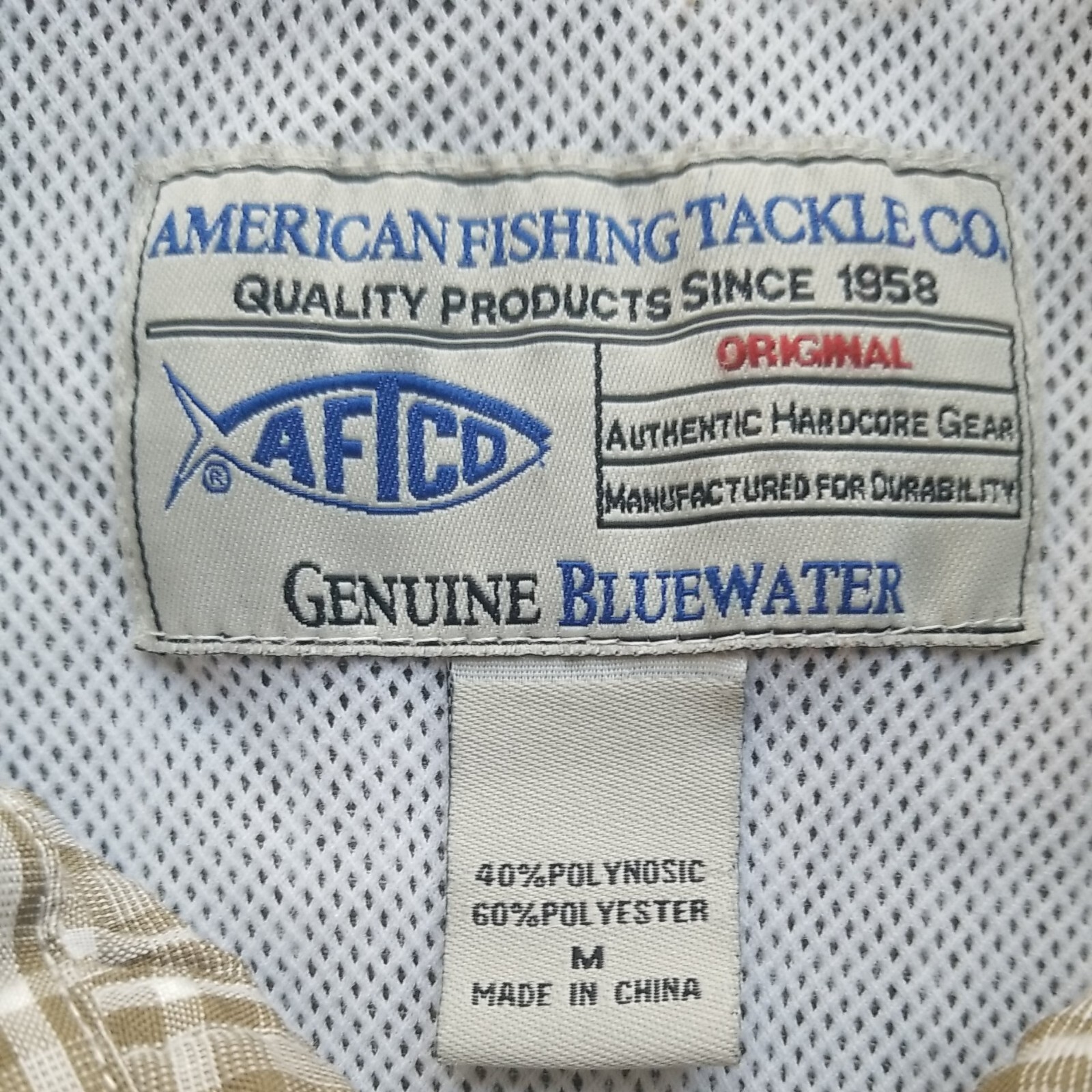 Aftco Genuine Bluewater Vented Fishing Shirt Mens M T… Gem