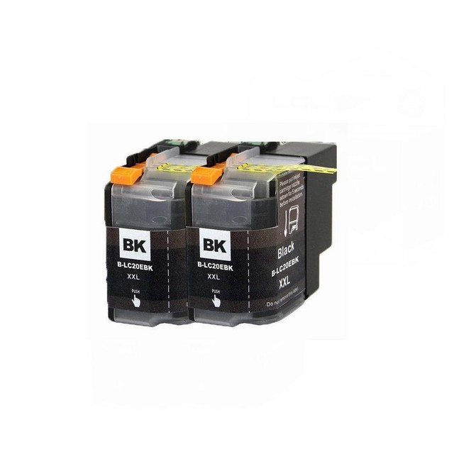 2 Black LC20E LC20EBK XXL Ink Cartridge for Brother MFC-J985DW MFC-J5920DW | eBay