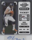 2022 Panini Contenders Optic Greg Dulcich #166