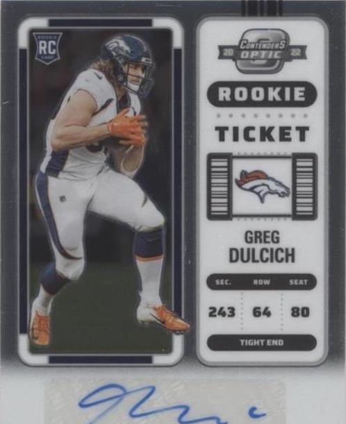 2022 Panini Contenders Optic Greg Dulcich #166 - 1 of 2