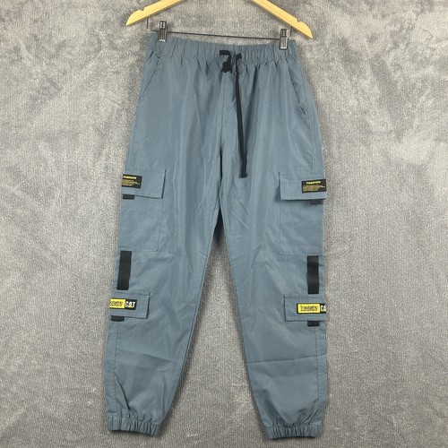 CAT Cargo Pants Mens Large Flap Pockets Jogger Utility Drawstring