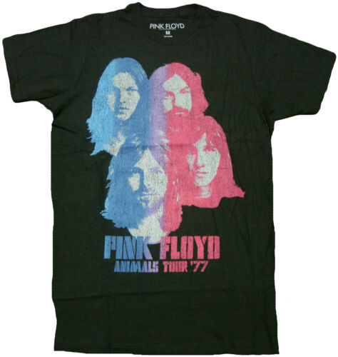 Pink Floyd Faces Adult T-Shirt -Rock Band David Gilmour, Roger Waters Music Tee - Afbeelding 1 van 1