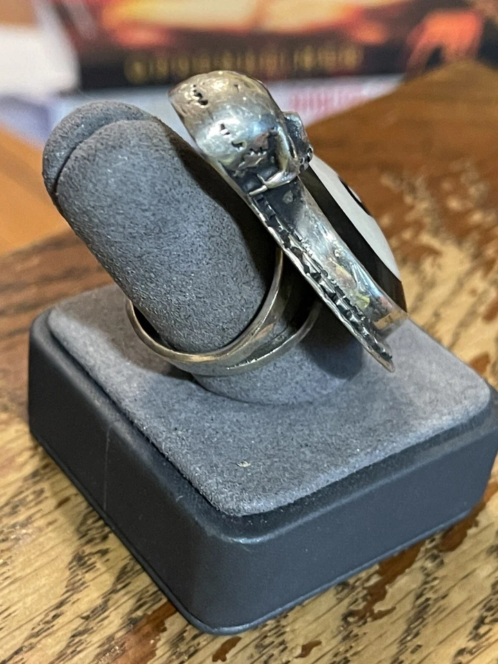 Muy Genial Anillo Esterlina y 8 Bolas Firmado ASL /.925 ¡Envío Gratis! Foto 3 de 4