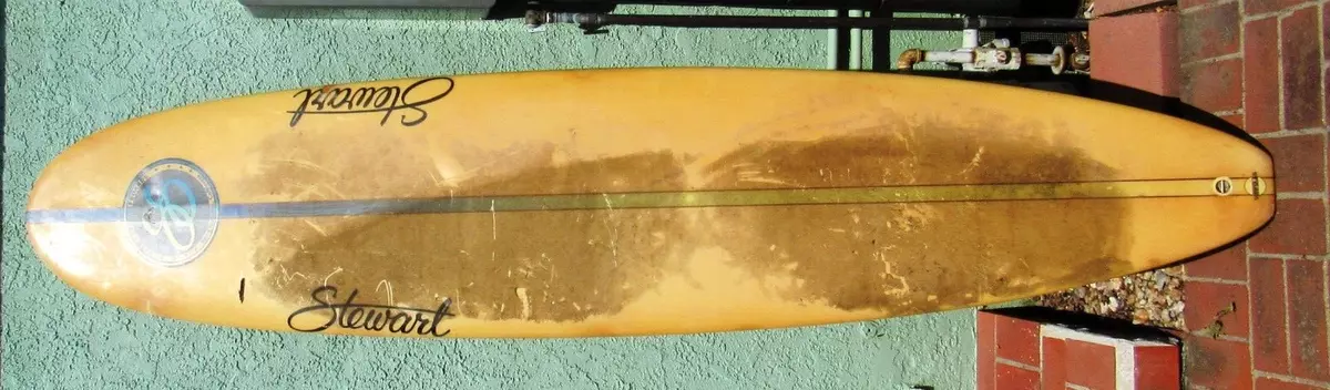 VINTAGE STEWART SURFBOARD LONG BOARD 104