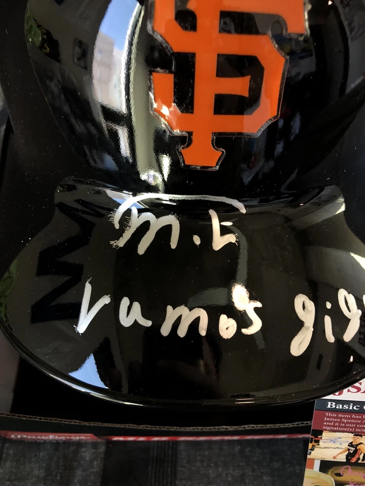 Marco Luciano Signed Autographed Full Size Giants Replica Helmet WOW ~ JSA COA - Image 2 of 3