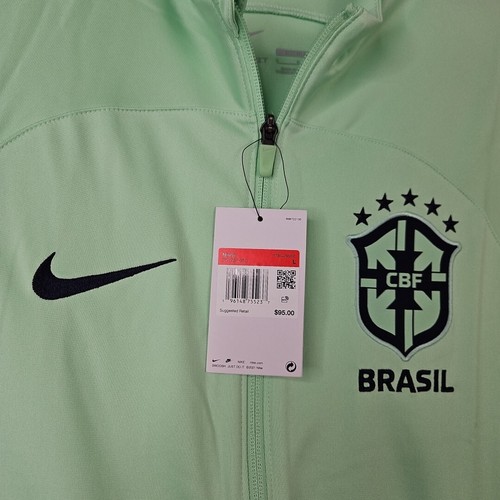 Nike Dri-Fit Brazil Strike Soccer Track Jacket Green DX1950-390 Men's Size Large - Picture 3 of 6